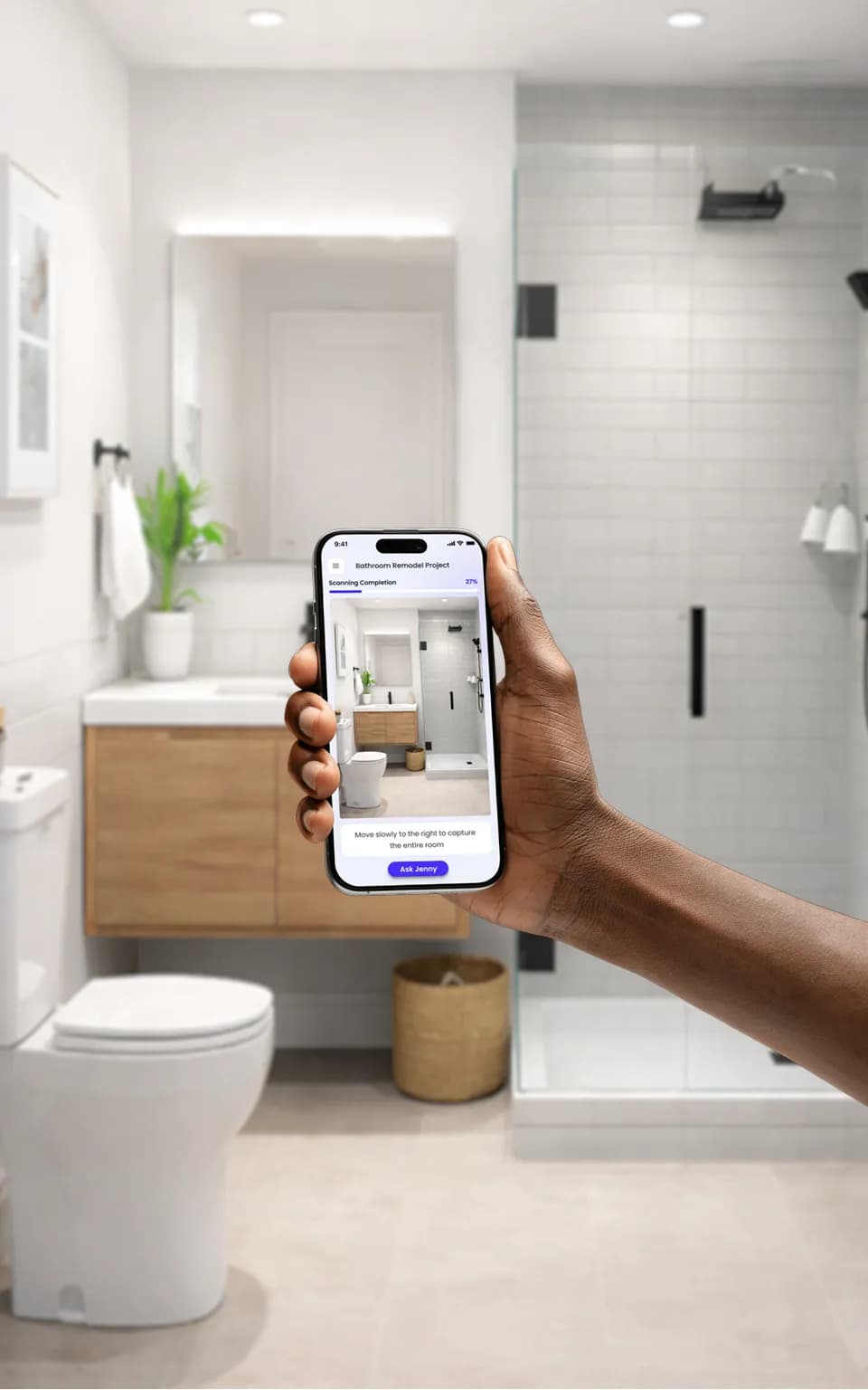 Scanning a room with the Jenny app
